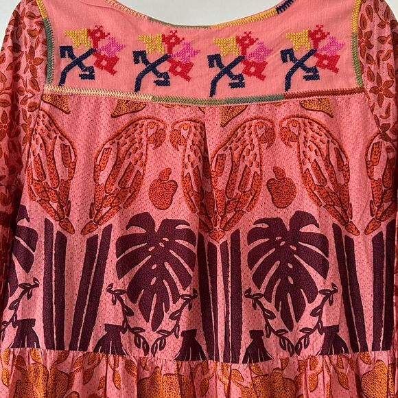 FARM Rio NWT Ainika Printed Tiered Maxi Dress Size S - Picture 12 of 13